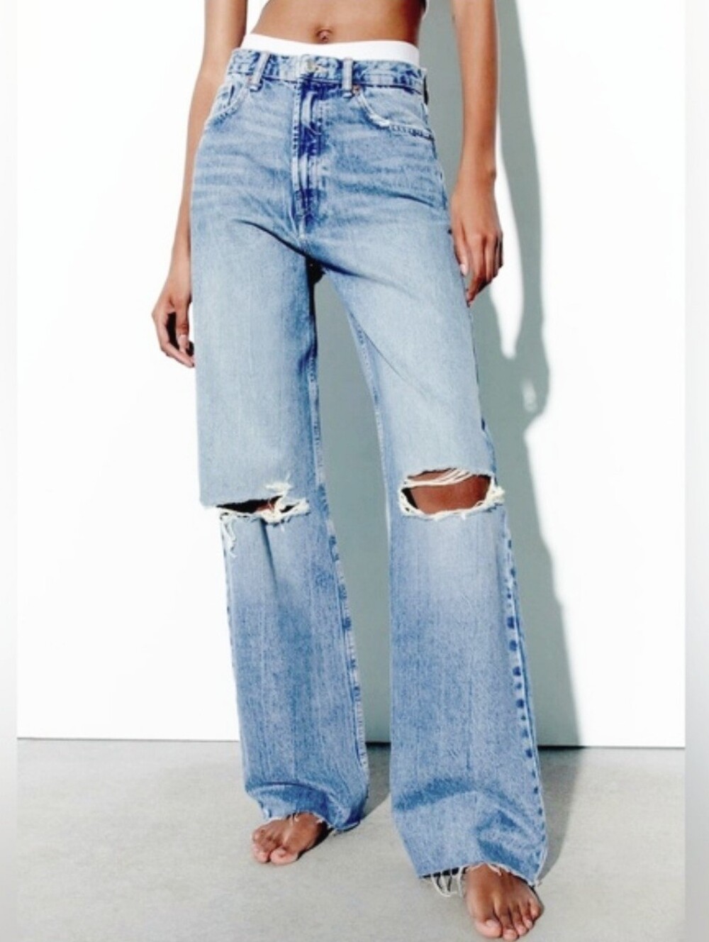 Zara Wide-Leg Jeans Size 10